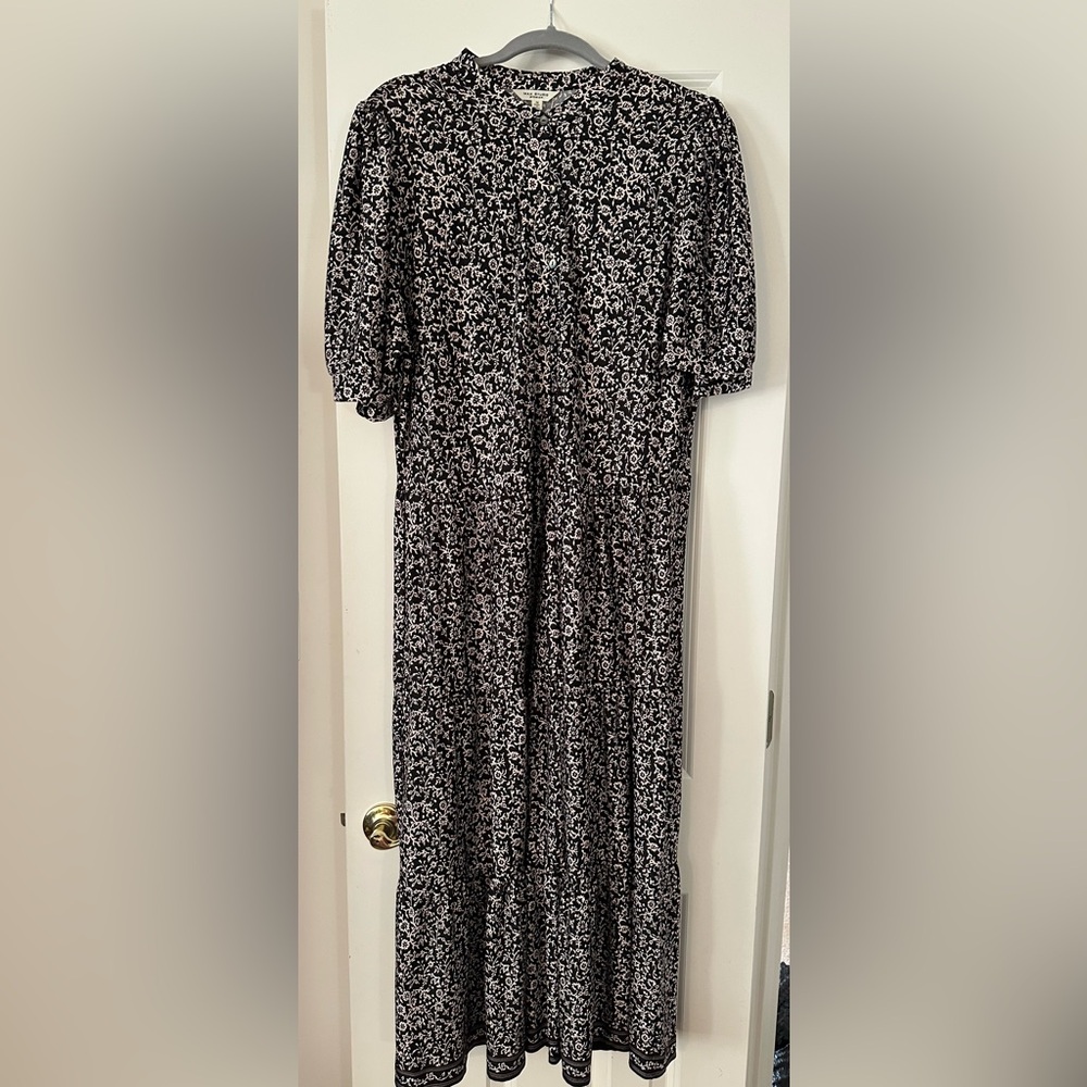EUC - Max Studio Black and White Floral Long Dress